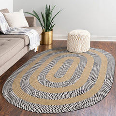 Tapis en jute tressé à la main