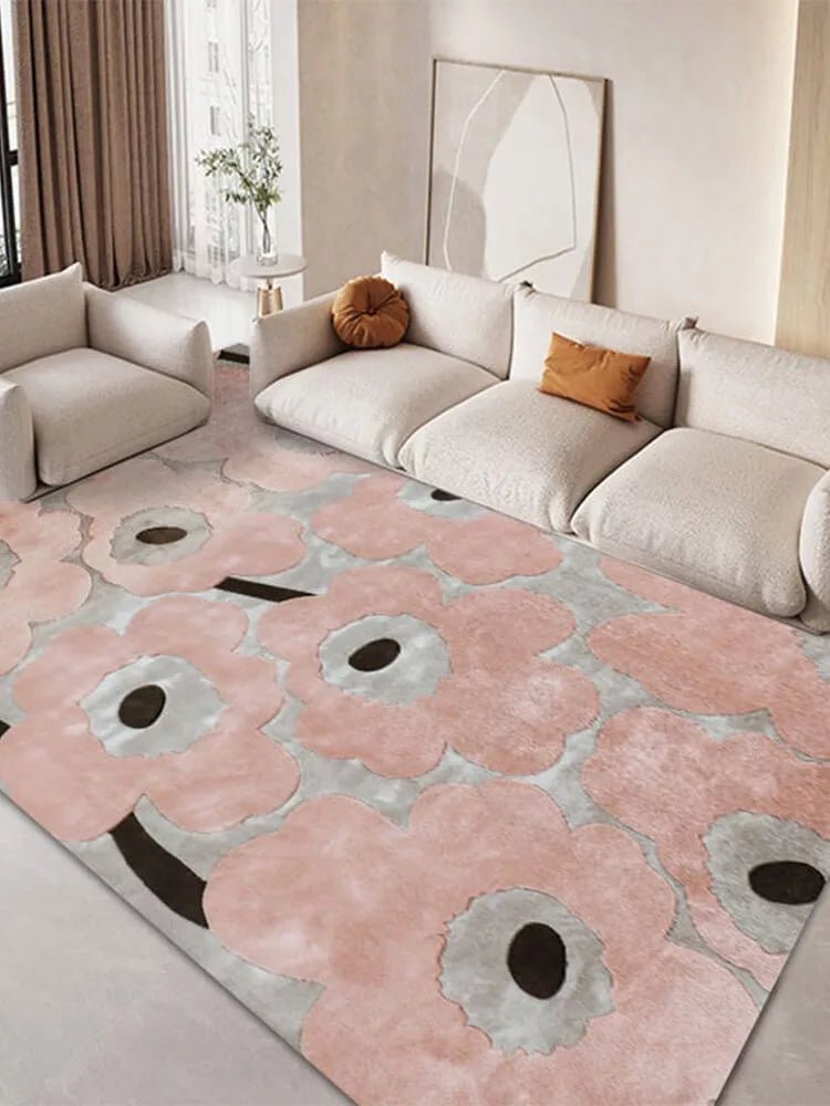 Mmlio hand tufted floral rug - Houseoon