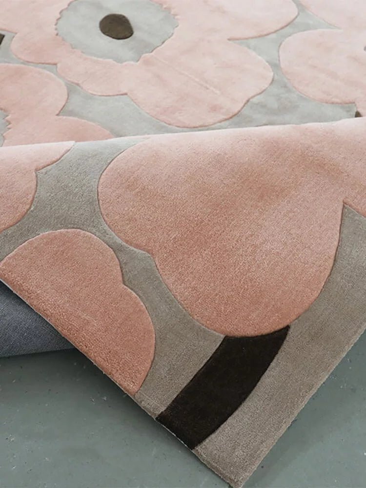 Mmlio hand tufted floral rug - Houseoon
