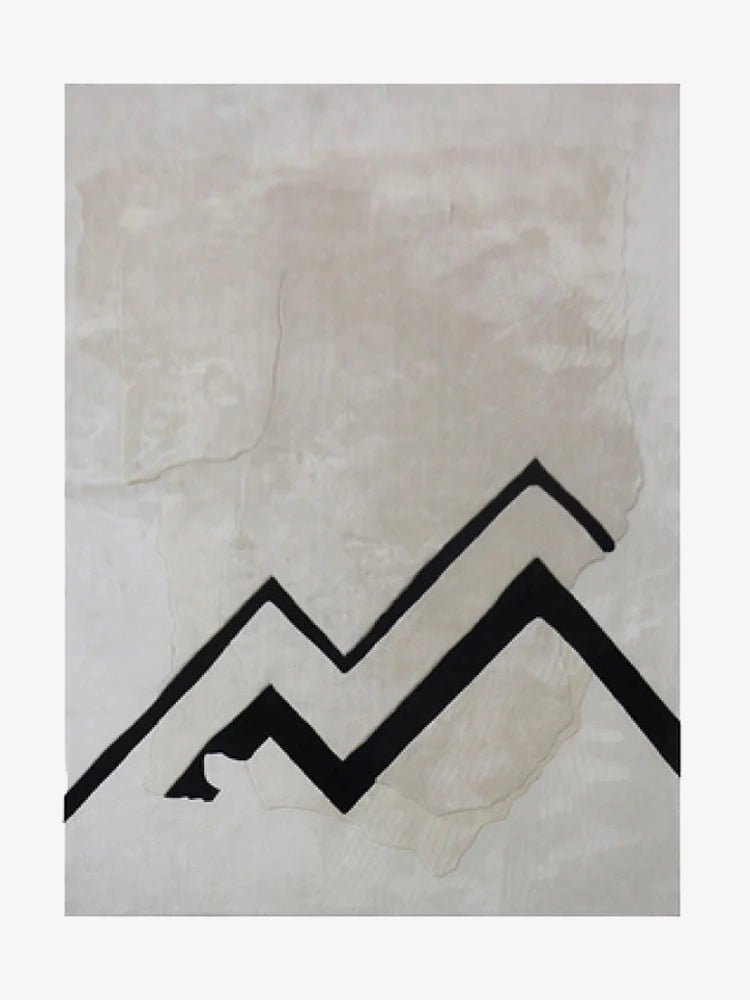 Modern Abstract Mountain Area Rug - Houseoon Main image