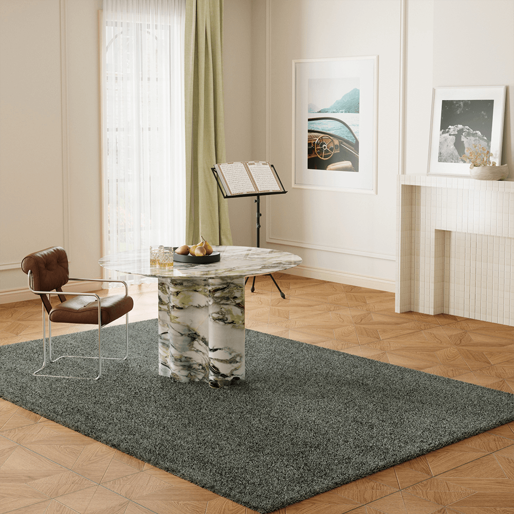 Modern Design Shag Area Rug - Houseoon