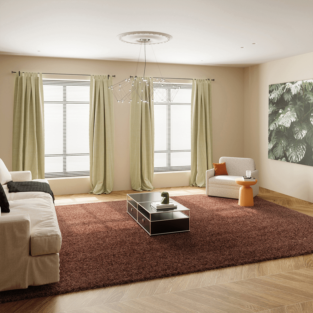 Modern Design Shag Area Rug - Houseoon