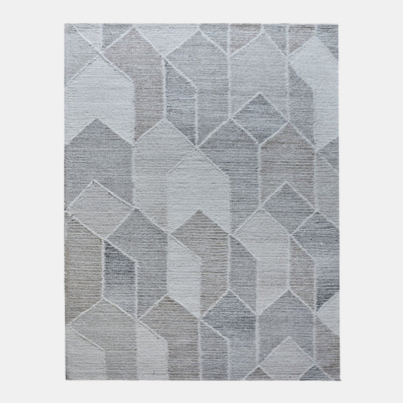 modern grey wool rug - Houseoon