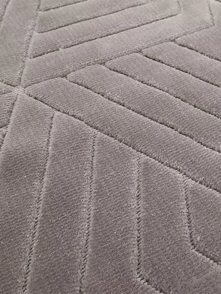 Nomae Grey Luxurious Texture Rug