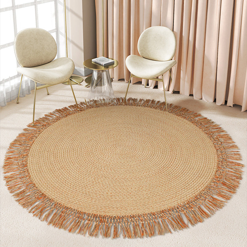 Round Tassels Jute Rug