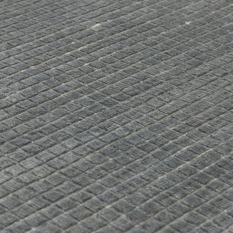 Bamboo fiber modern area rug