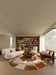 Flower High End Round Rug