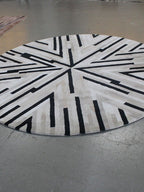Naira Striped Border Rug - Houseoon