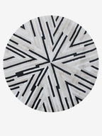 Naira Striped Border Rug - Houseoon