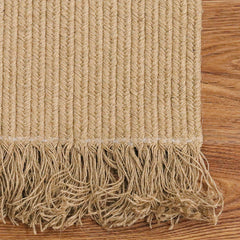 Handgeflochtener Juteteppich 