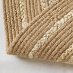 Natural Hand-Braided Round Jute Rug - Houseoon