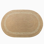 Natural Hand-Braided Round Jute Rug - Houseoon