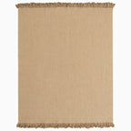 Natural hand braided tassels jute rug - Houseoon