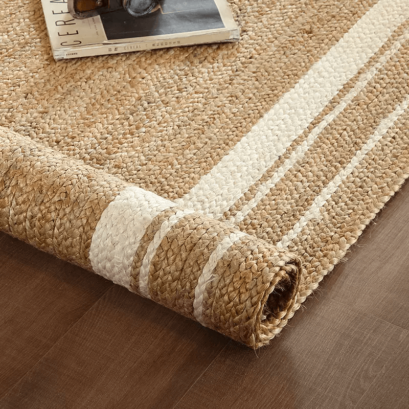 Natural jute area rug - Houseoon
