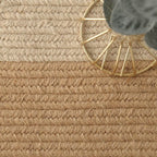 Natural Jute Braided Area Rug - Houseoon