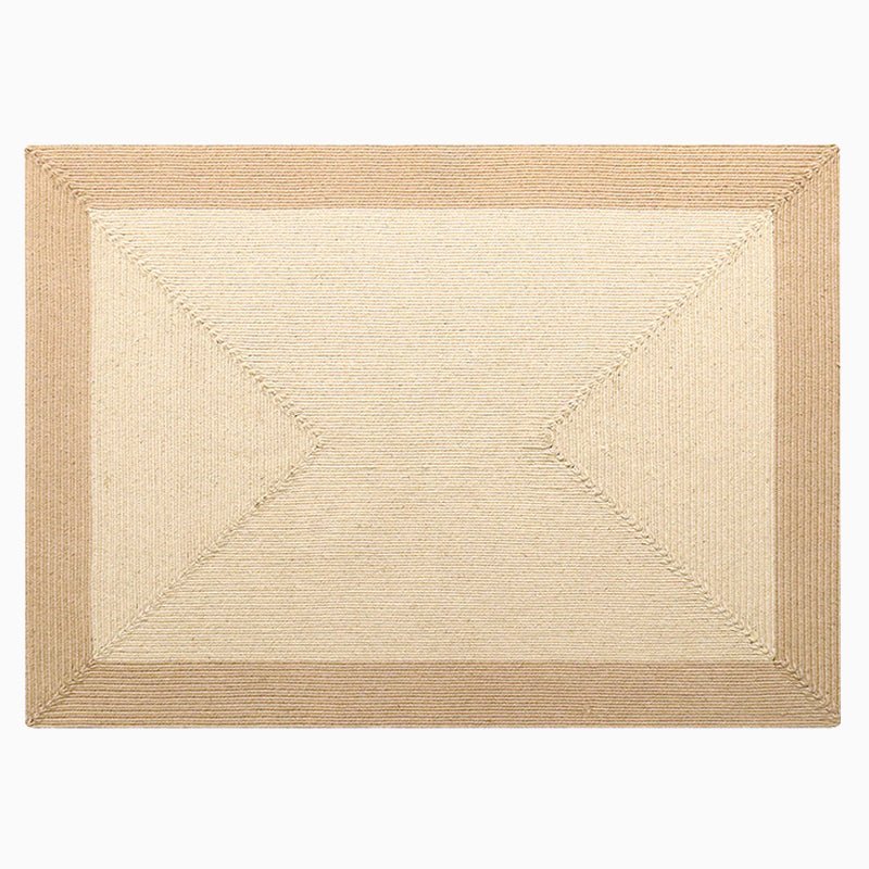 Natural Jute Braided Area Rug - Houseoon