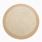 Natural Jute Braided Area Rug - Houseoon