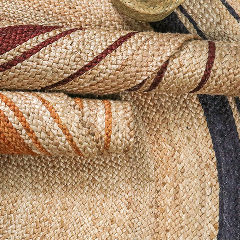Tapis rond en jute tressé