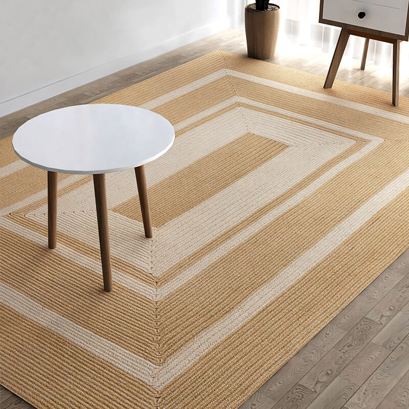 Braided Striped Jute Rug