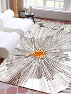 Naturally modern abstract rug - Houseoon