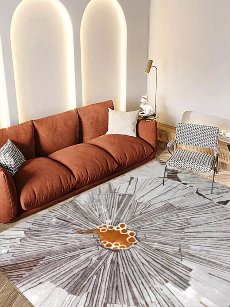 Naturally modern abstract rug - Houseoon