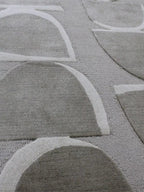 Nigella Grey Modern Area Rug - Houseoon