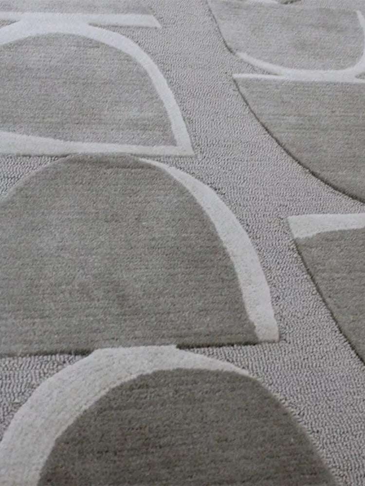 Nigella Grey Modern Area Rug - Houseoon