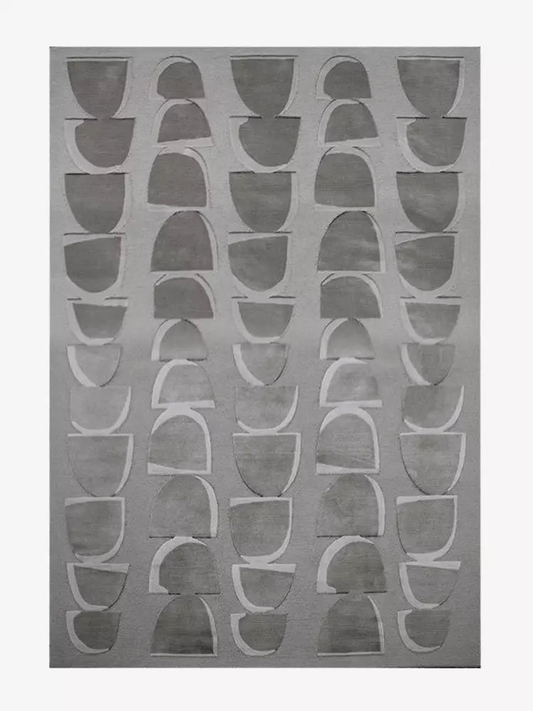 Nigella Grey Modern Area Rug - Houseoon