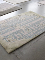 Noison Blue Textured Area Rug - Houseoon
