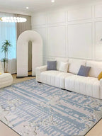 Noison Blue Textured Area Rug - Houseoon