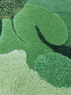 Oasis irregular Shaped Green Rug - Houseoon
