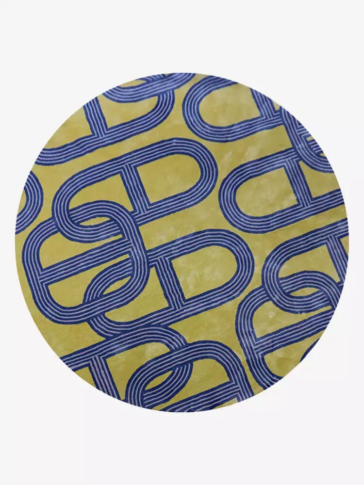 Odelette Abstract Art Round Rug - Houseoon