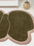 Olive odd shaped rugs - Houseoon