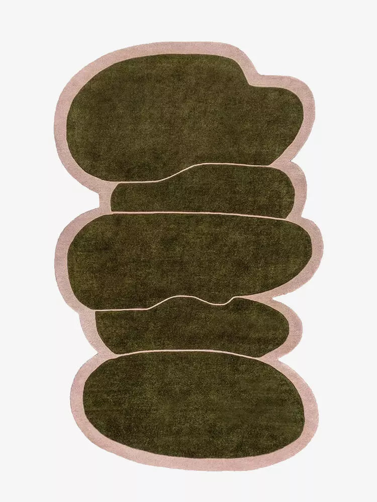 Olive odd shaped rugs - Houseoon Hauptbild