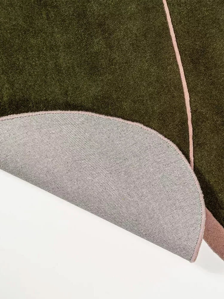 Olive odd shaped rugs - Houseoon