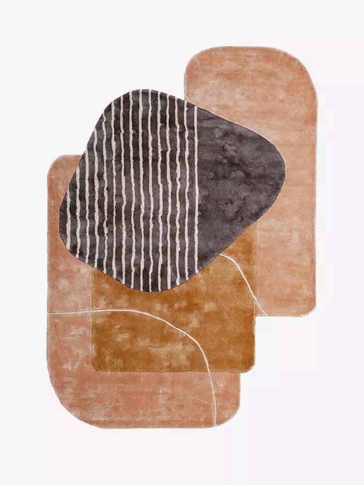 Patio Irregular Area Modern Rug - Houseoon