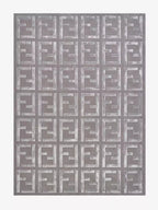 Petra grey geometric rug - Houseoon