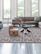 Petra grey geometric rug - Houseoon