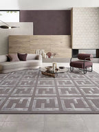 Petra grey geometric rug - Houseoon