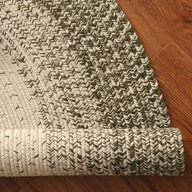 Polypropylene round Braided Area Rugs - Houseoon