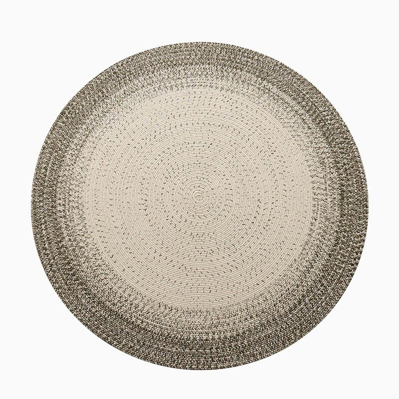 Polypropylene round Braided Area Rugs - Houseoon