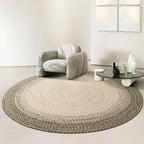 Polypropylene round Braided Area Rugs - Houseoon