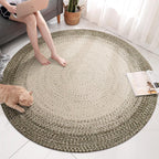 Polypropylene round Braided Area Rugs - Houseoon