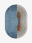 Queena Handmade Oval Waves Rug - Houseoon