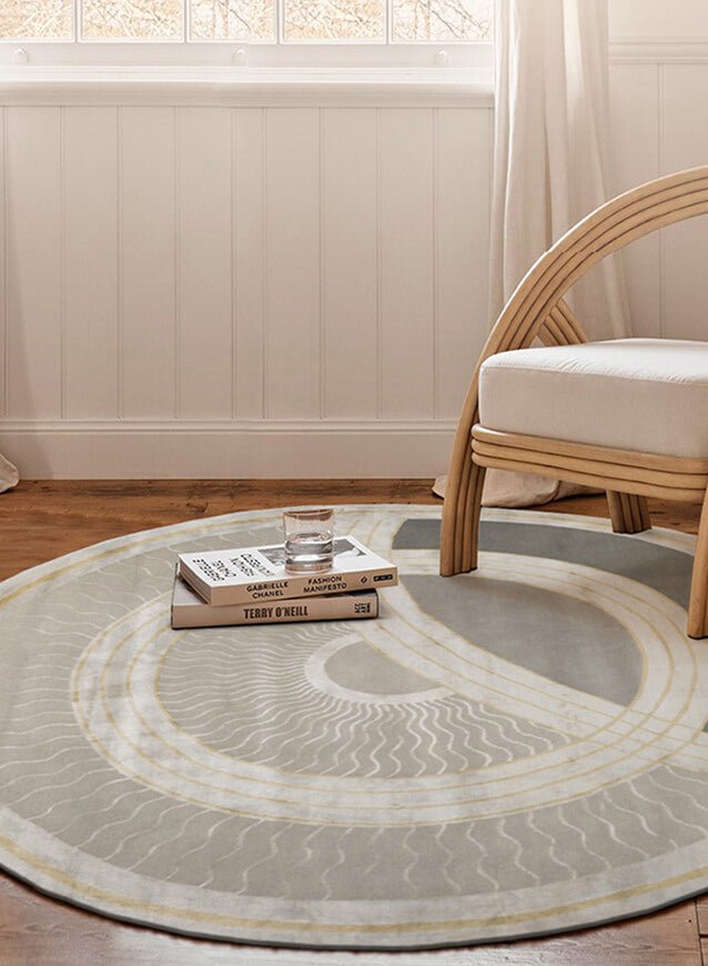 Raseon Round Area Rug - Houseoon