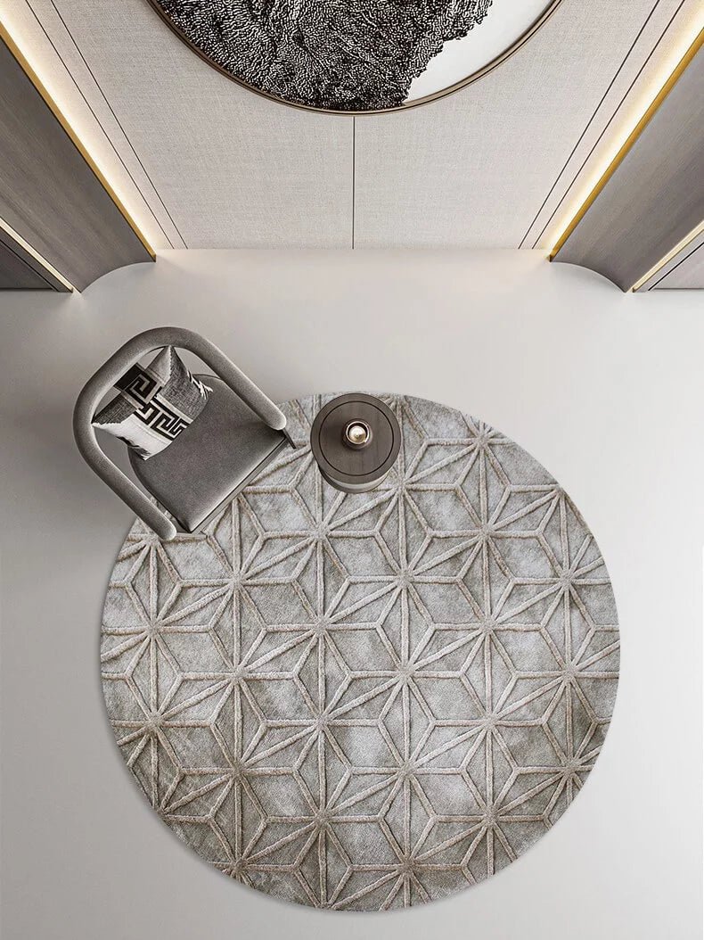 Relief Textured Area Rug - Houseoon