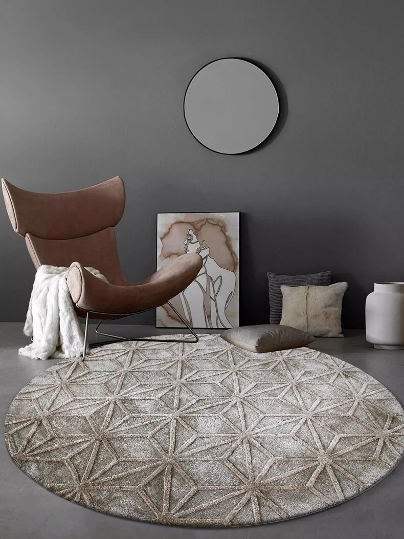Relief Textured Area Rug - Houseoon
