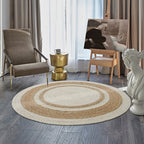 Round area jute rug - Houseoon