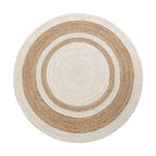 Round area jute rug - Houseoon