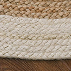 Round area jute rug - Houseoon
